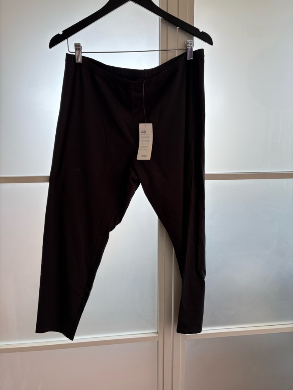 Eileen Fisher graphite, cropped legging NWT